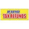 Signmission RAPID TAX REFUNDS BANNER SIGN taxes refund check signs B-96 Rapid Tax Refunds - alternate 1